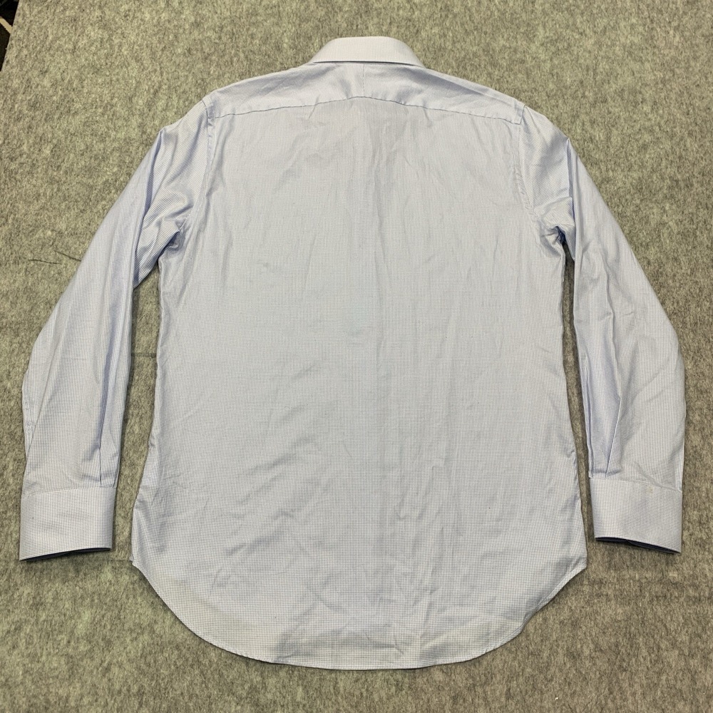 Suit Supply Cotton Two Ply Men's Blue Button Up Shirt - Size 42/16.5 - Picture 2 of 15